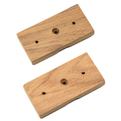 Whitecap Teak Rod Storage Rack Mounting Brackets - Pair for Fishing Boat Storage