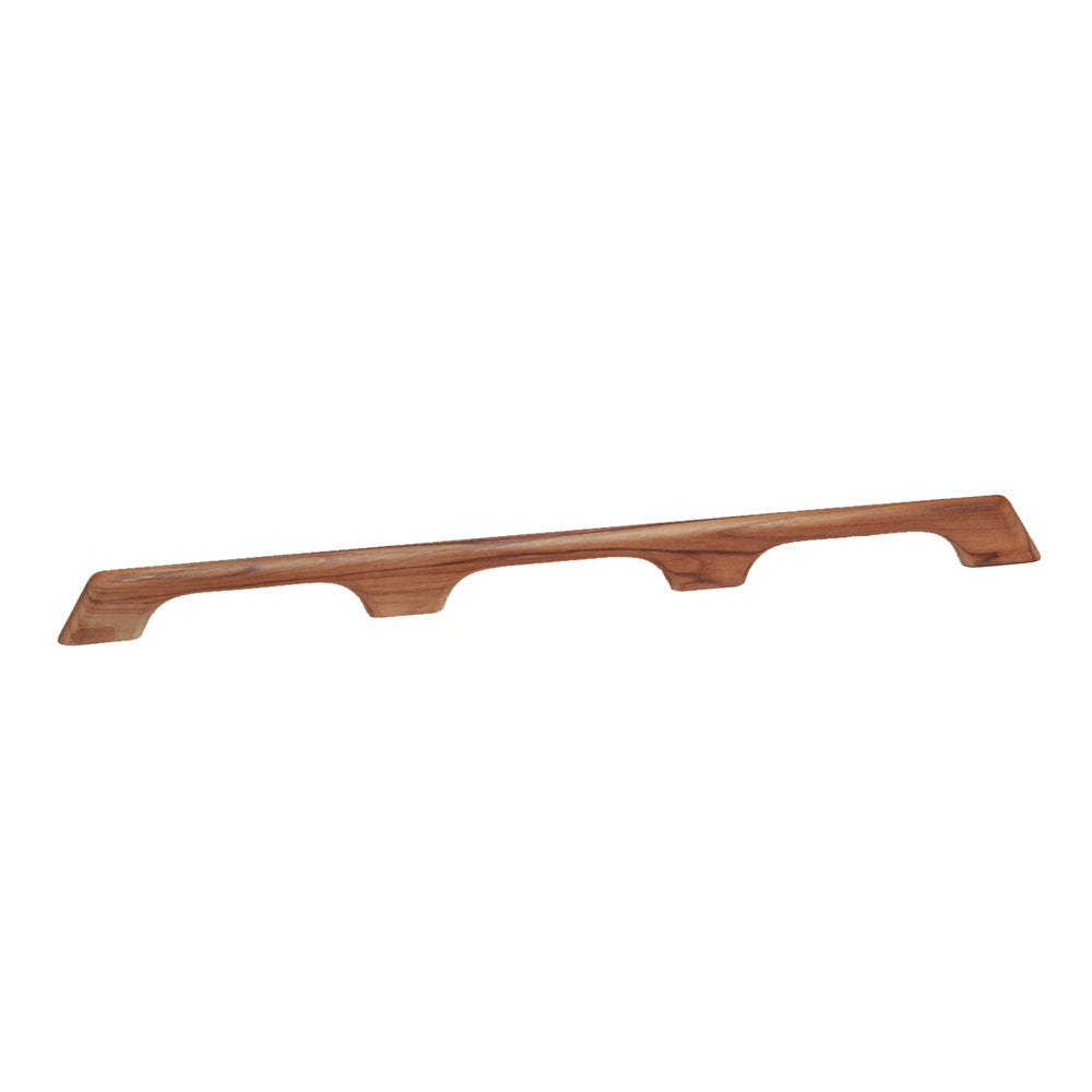 Whitecap Teak Handrail with Three Loops - 33 inches Long