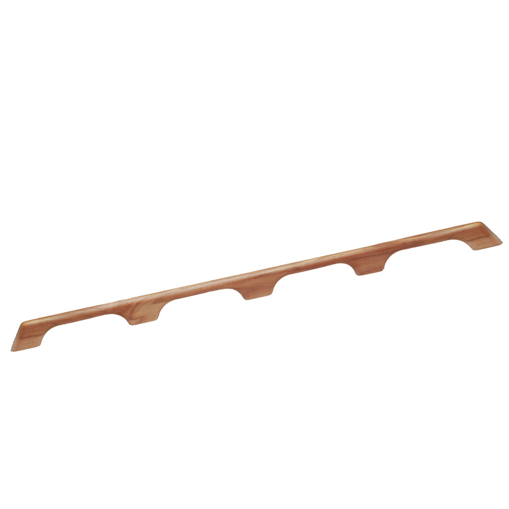 Whitecap 60106 Solid Teak Handrail with Four Loops - 43 Inches Length
