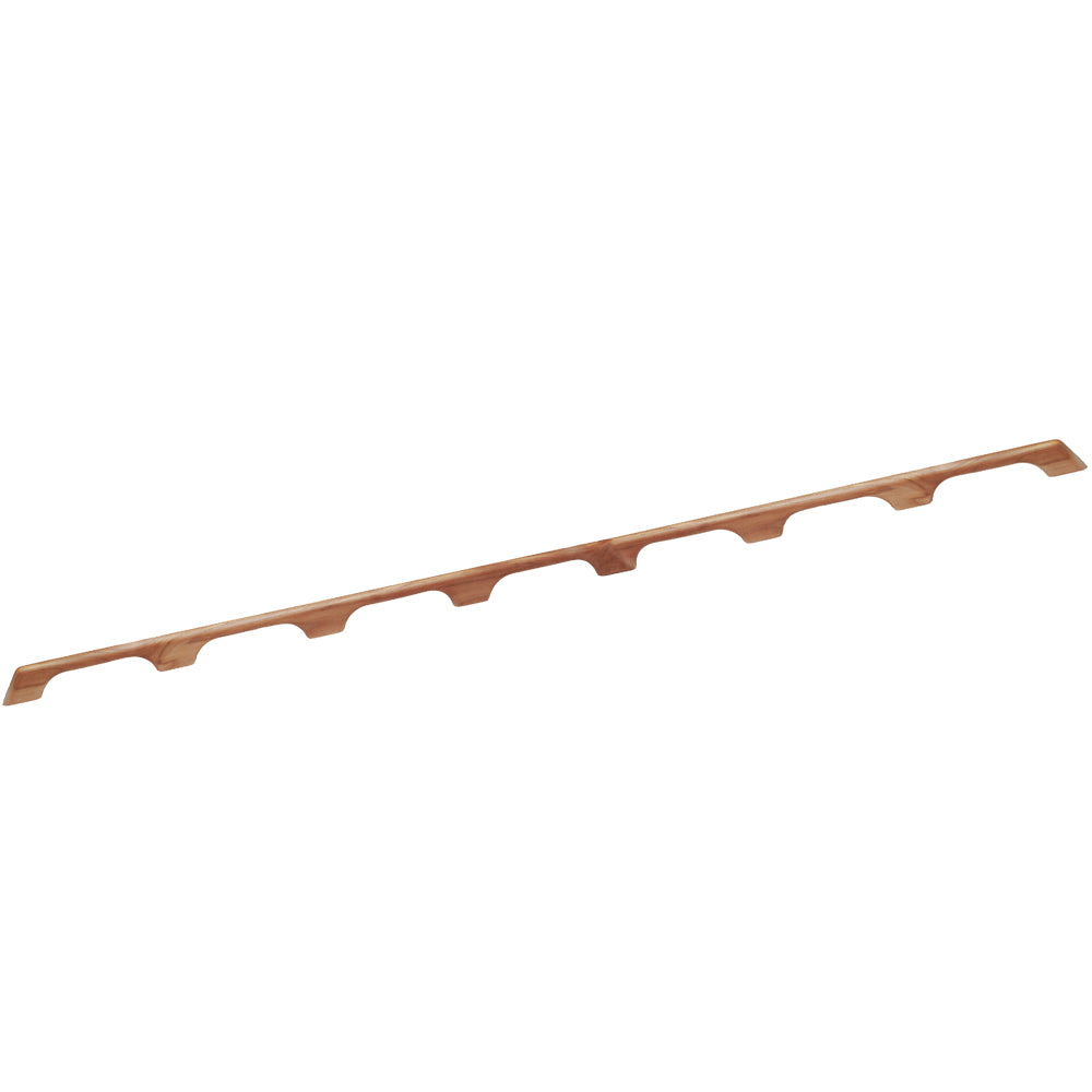 Whitecap Teak Handrail with Seven Loops - 73 Inch Length, Part Number 60112
