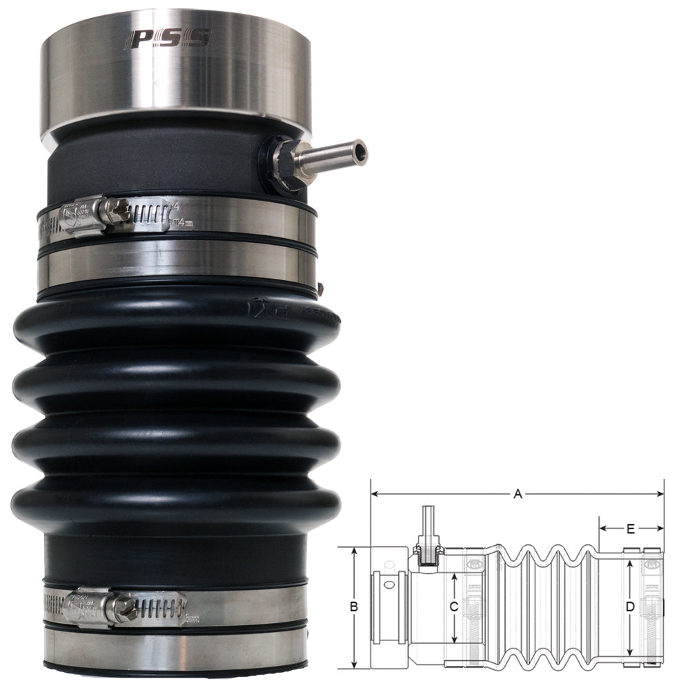 PSS Shaft Seal 2-1/2" Shaft for 4" Tube - Marine Mechanical Seal