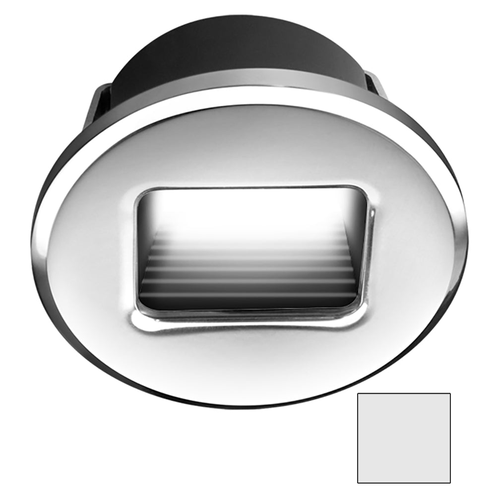 i2Systems Ember E1150Z Snap-In Polished Chrome Round Light with Cool White Illumination