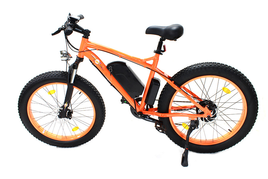 V-Twin 48 Volt 500 Watt Electric Bike with Large LCD Display and 26-inch City Tires