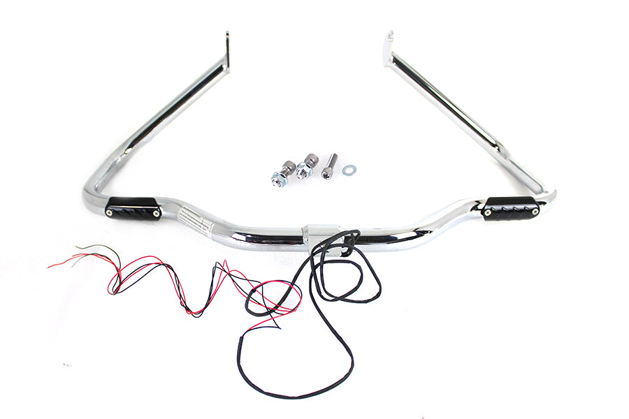 V-Twin Chrome Front Turn Signal Highway Bar for Harley Davidson FLT (Part #21046)