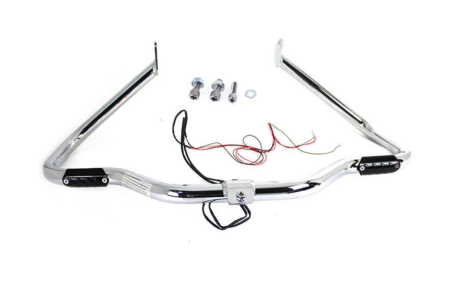V-Twin Chrome Front Turn Signal Highway Bar for Harley Davidson FLT (Part #21046)