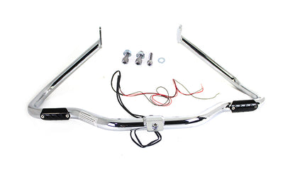 V-Twin Chrome Front Turn Signal Highway Bar for Harley Davidson FLT (Part #21046)