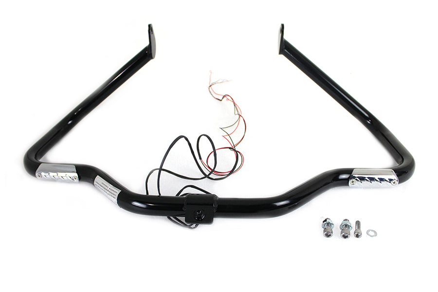 V-Twin Black Front Turn Signal Highway Bar for Harley Davidson FLT Models (Part #21046B)