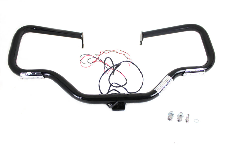 V-Twin Black Front Turn Signal Highway Bar for Harley Davidson FLT Models (Part #21046B)