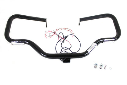 V-Twin Black Front Turn Signal Highway Bar for Harley Davidson FLT Models (Part #21046B)