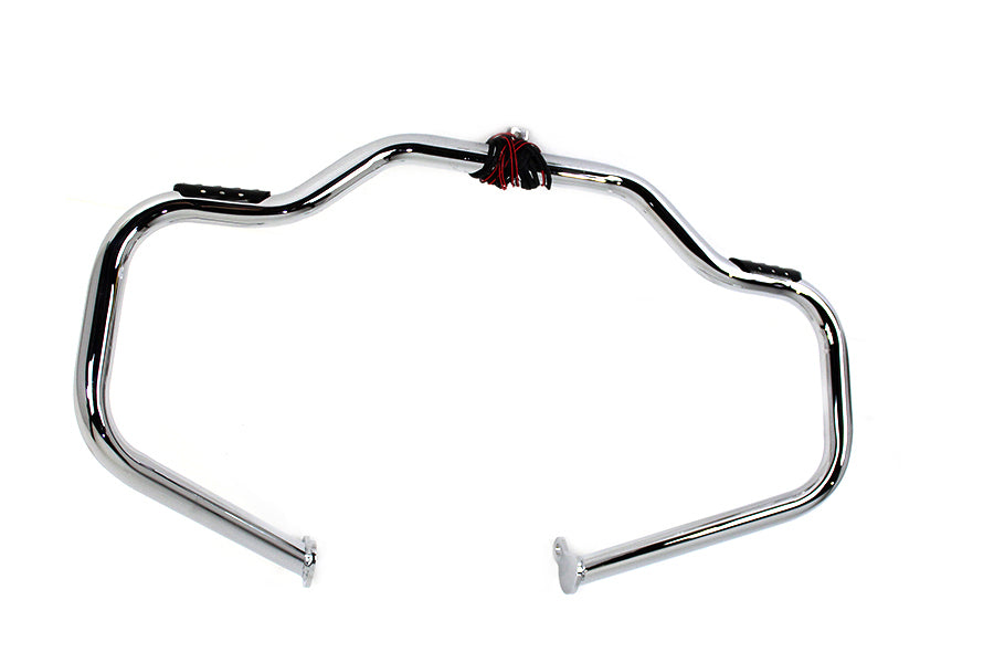 V-Twin Chrome Front Turn Signal Highway Bar for Harley Davidson FLT Models (Part No. 21047)