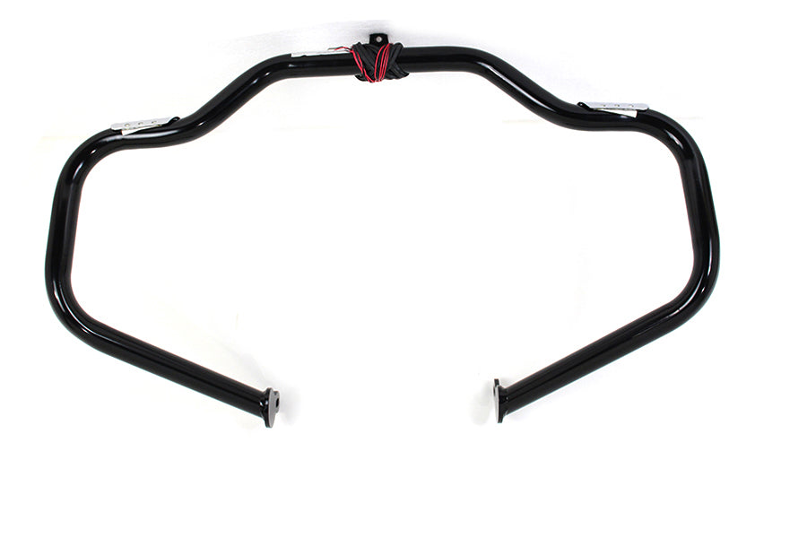 V-Twin 21047B Black Front Turn Signal Highway Bar for Harley Davidson FLT
