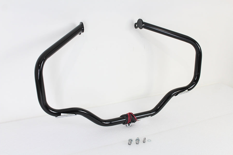 V-Twin 21047B Black Front Turn Signal Highway Bar for Harley Davidson FLT
