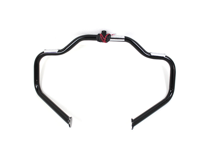 V-Twin 21047B Black Front Turn Signal Highway Bar for Harley Davidson FLT