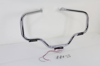 V-Twin Chrome Front Turn Signal Highway Bar for Harley Davidson FLST (Part #21048)