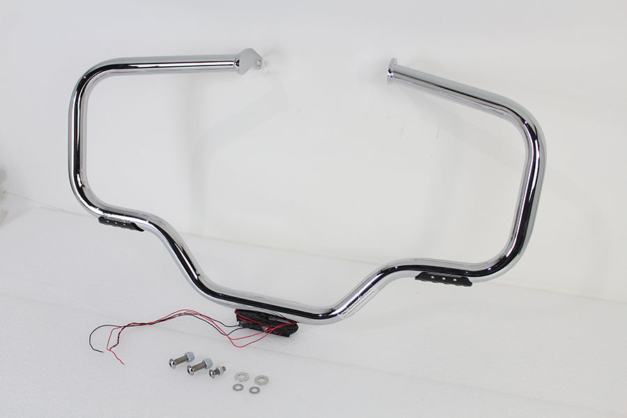 V-Twin Chrome Front Turn Signal Highway Bar for Harley Davidson FLST (Part #21048)