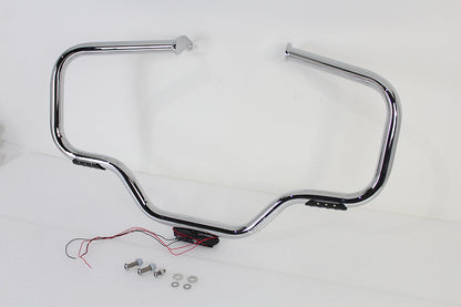 V-Twin Chrome Front Turn Signal Highway Bar for Harley Davidson FLST (Part #21048)