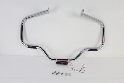 V-Twin Chrome Front Turn Signal Highway Bar for Harley Davidson FLST (Part #21048)