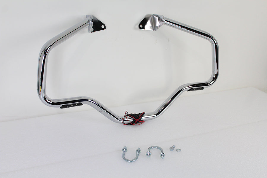 V-Twin Chrome Front Turn Signal Highway Bar for Harley Davidson FXD (2006-2015)