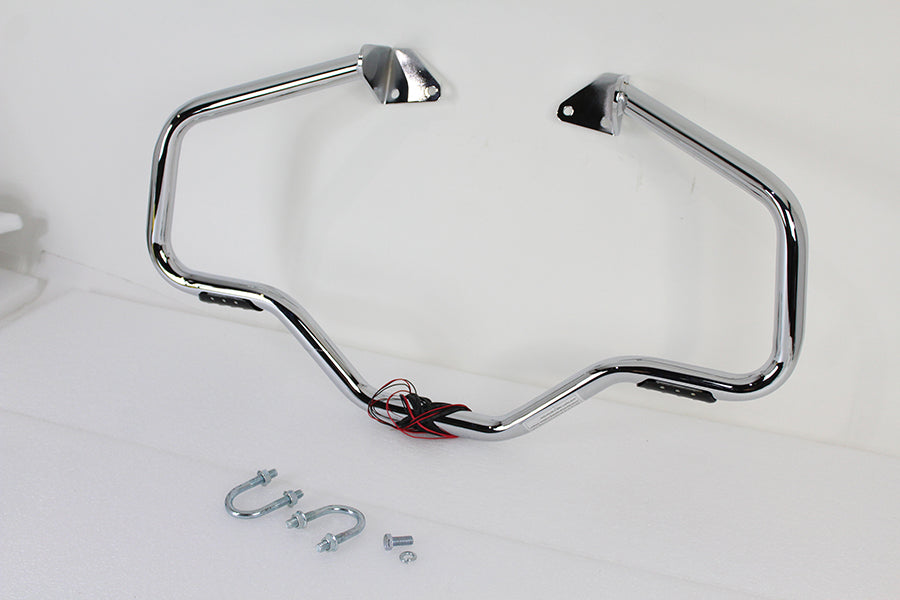 V-Twin Chrome Front Turn Signal Highway Bar for Harley Davidson FXD (2006-2015)