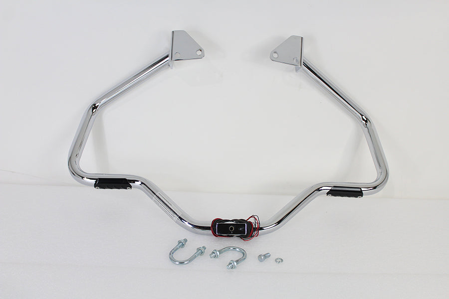 V-Twin Chrome Front Turn Signal Highway Bar for Harley Davidson FXD (2006-2015)