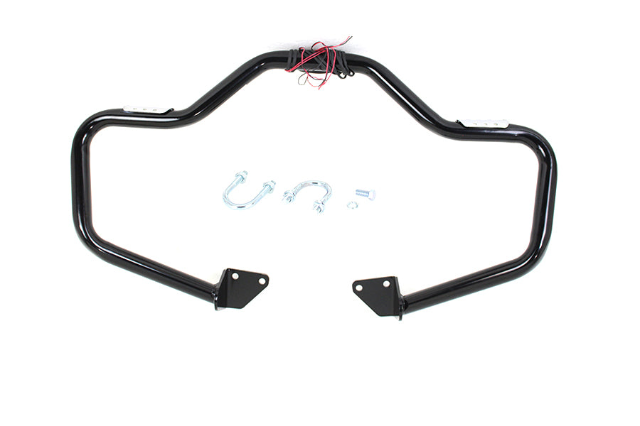 V-Twin Black Front Turn Signal Highway Bar for Harley Davidson FXD (2006-2015)