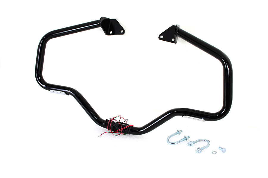 V-Twin Black Front Turn Signal Highway Bar for Harley Davidson FXD (2006-2015)