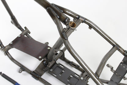 V-Twin Replica Retro Straight Leg Rigid 30 Rake Frame with Transmission Mount Plate