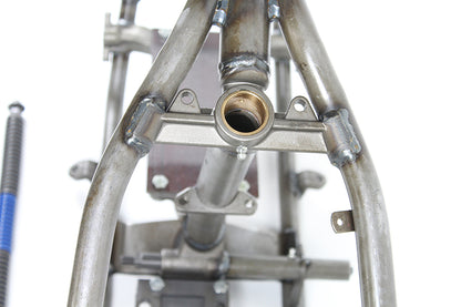 V-Twin Replica Retro Straight Leg Rigid 30 Rake Frame with Transmission Mount Plate
