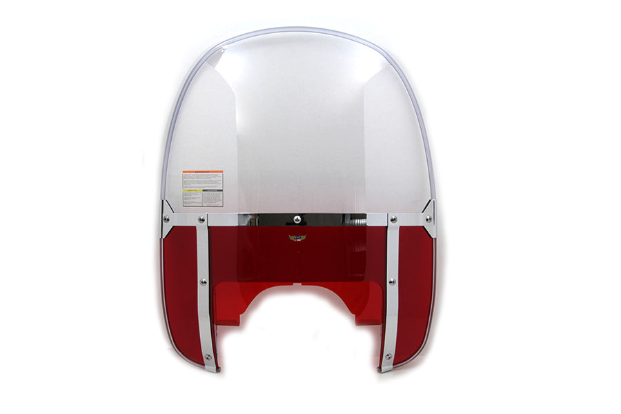 National Cycle Beaded Windshield Red for Harley Davidson FLH Models