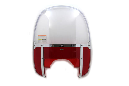 National Cycle Beaded Windshield Red for Harley Davidson FLH Models