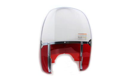 National Cycle Beaded Windshield Red for Harley Davidson FLH Models