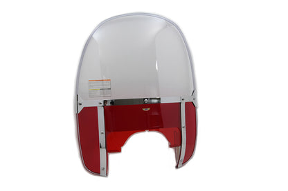 National Cycle Beaded Windshield Red for Harley Davidson FLH Models