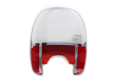 National Cycle Beaded Windshield Red for Harley Davidson FLH Models