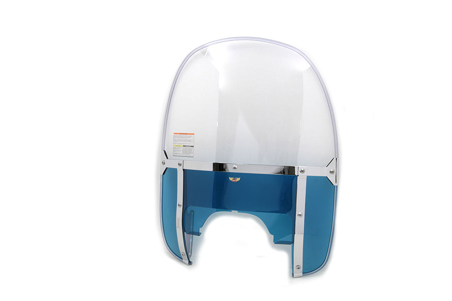 National Cycle Beaded Windshield Blue Lower for Harley Davidson FLH (1960-1969)