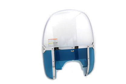National Cycle Beaded Windshield Blue Lower for Harley Davidson FLH (1960-1969)