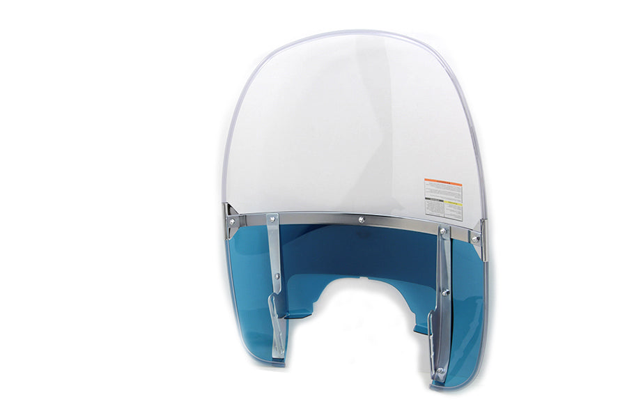 National Cycle Beaded Windshield Blue Lower for Harley Davidson FLH (1960-1969)