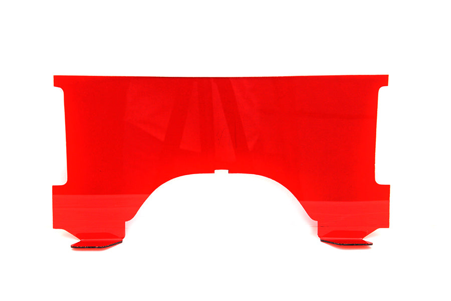 National Cycle 23011 Adjustable Windshield Red Lower for Harley Davidson FLH Models