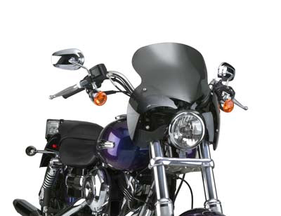 National Cycle Wave Q R Windshield with Dark Tint for Harley Davidson FXD and FXDB Models (Part N21601)