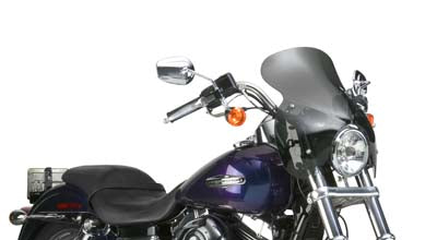 National Cycle Wave Q R Windshield with Dark Tint for Harley Davidson FXD and FXDB Models (Part N21601)