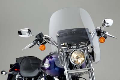 National Cycle Spartan Quick Release Windshield Clear for Harley Davidson FXD (2006-2015)