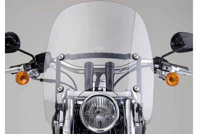 National Cycle Spartan Quick Release Windshield Clear for Harley Davidson FXD (2006-2015)