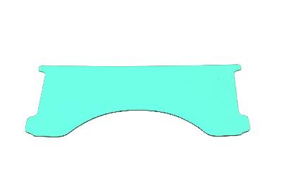 National Cycle Replacement Round Windshield Window Blue for Harley Davidson FXST Models