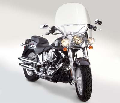 National Cycle Switchblade Detachable Clear 2-Up Windshield for Harley Davidson FLST Models