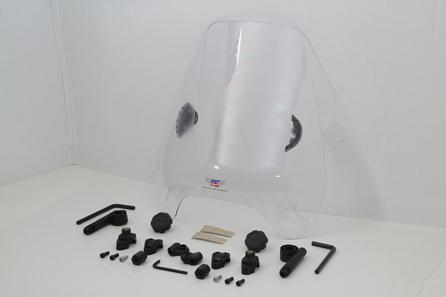 National Cycle N25042 Clear Deflector Windshield for Harley Davidson FXST Models