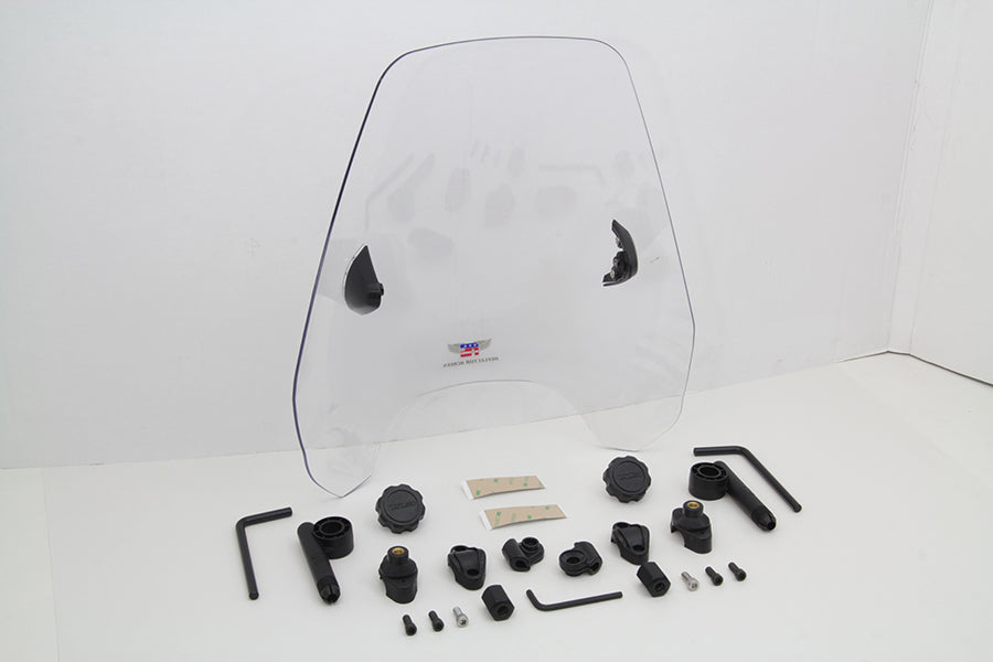 National Cycle N25042 Clear Deflector Windshield for Harley Davidson FXST Models