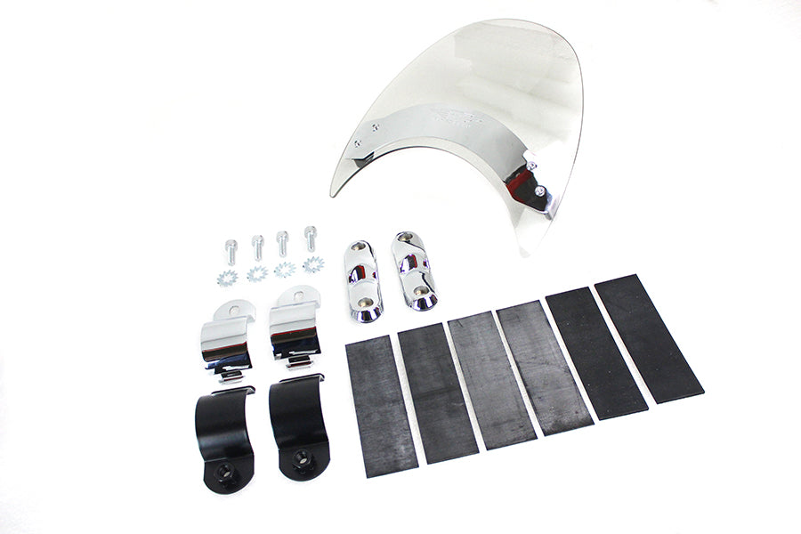 National Cycle Flyscreen Windshield with Light Grey Tint for Harley Davidson FXDWG Models (Part N2554-001)