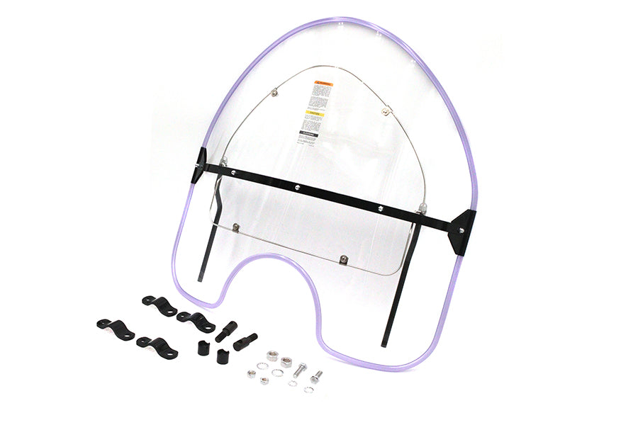 National Cycle N2200 Spring Fork Windshield Clear for Harley Davidson UL (1936-1945)