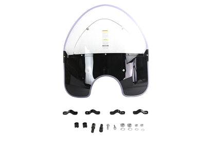 National Cycle N2203 Spring Fork Windshield for Harley Davidson UL - Black