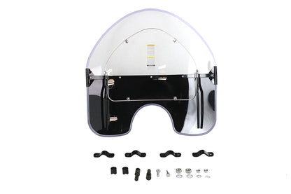 National Cycle N2203 Spring Fork Windshield for Harley Davidson UL - Black