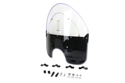 National Cycle N2203 Spring Fork Windshield for Harley Davidson UL - Black